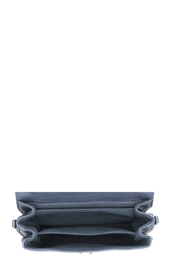LOUIS VUITTON Pochette Métis Empreinte Blue Metallic