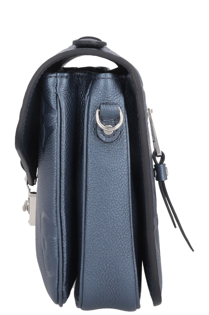 LOUIS VUITTON Pochette Métis Empreinte Blue Metallic