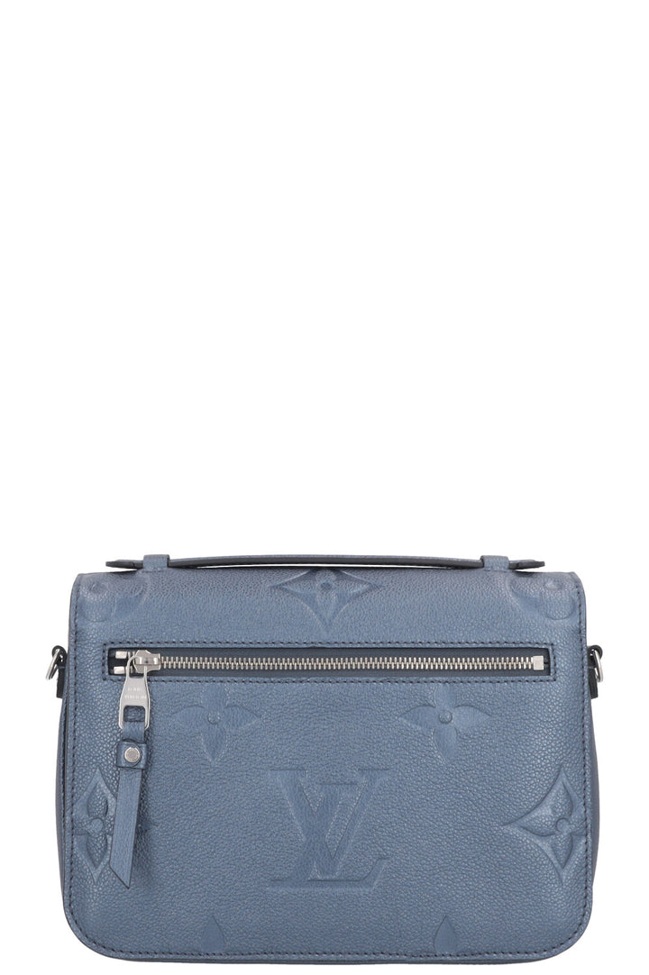 LOUIS VUITTON Pochette Métis Empreinte Blue Metallic