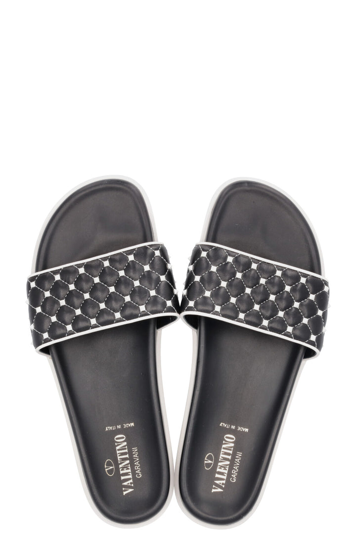 VALENTINO Rockstud Flats Black White