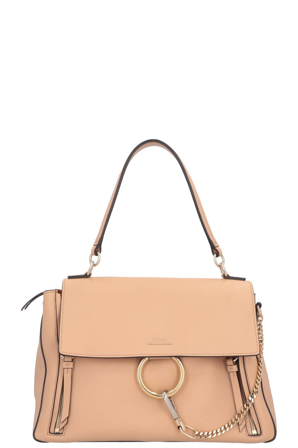 CHLOÉ Faye Medium Bag Leather Nude