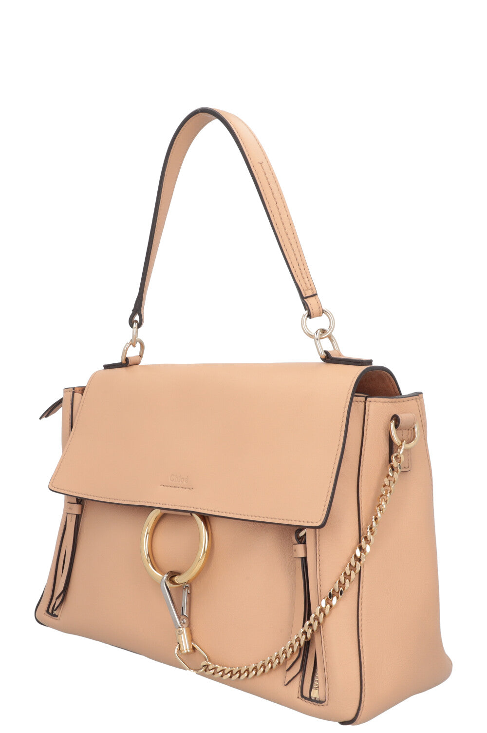 CHLOÉ Faye Medium Bag Leather Nude
