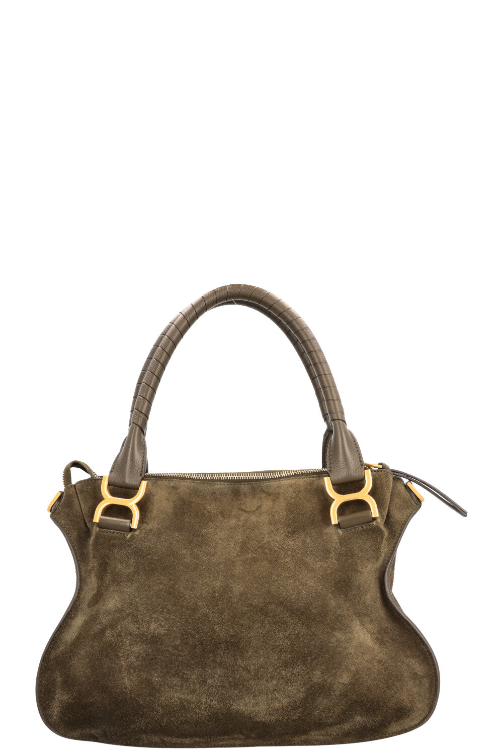 CHLOÉ Marcie Handbag Suede Olive