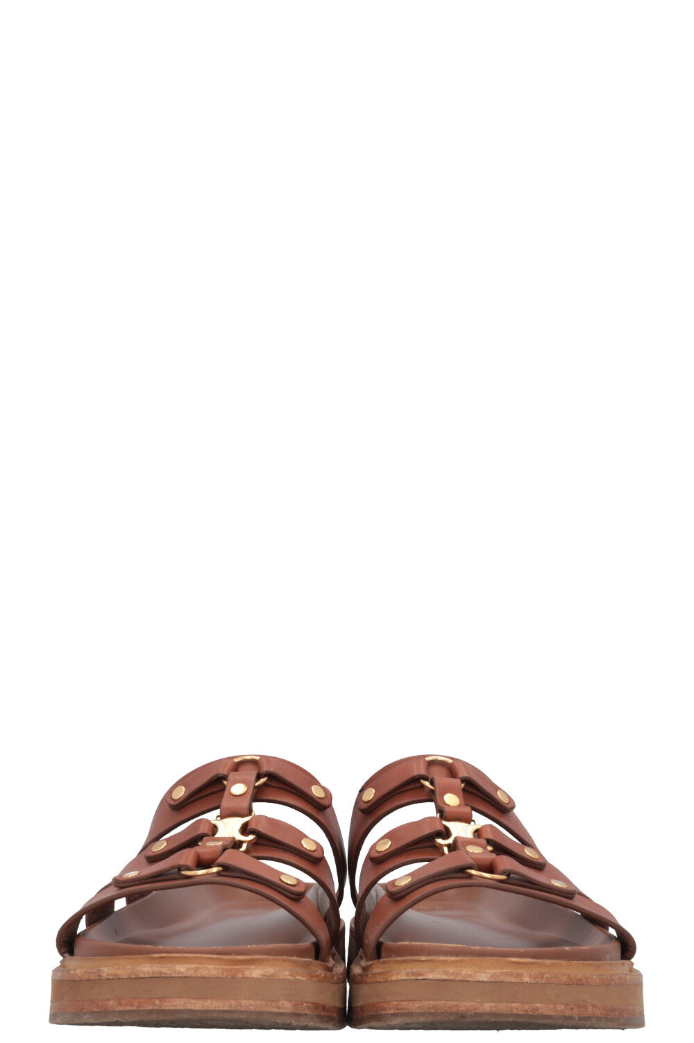 CELINE Tippi Mules Brown