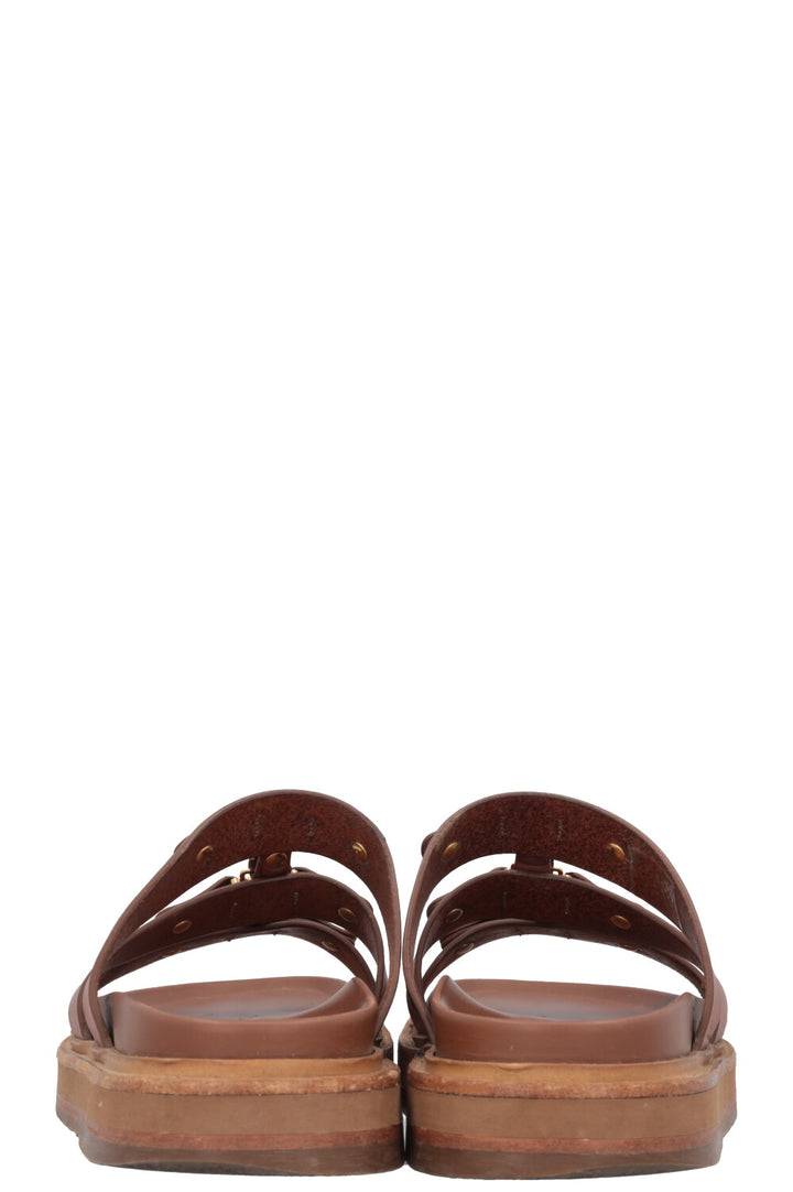 CELINE Tippi Mules Brown