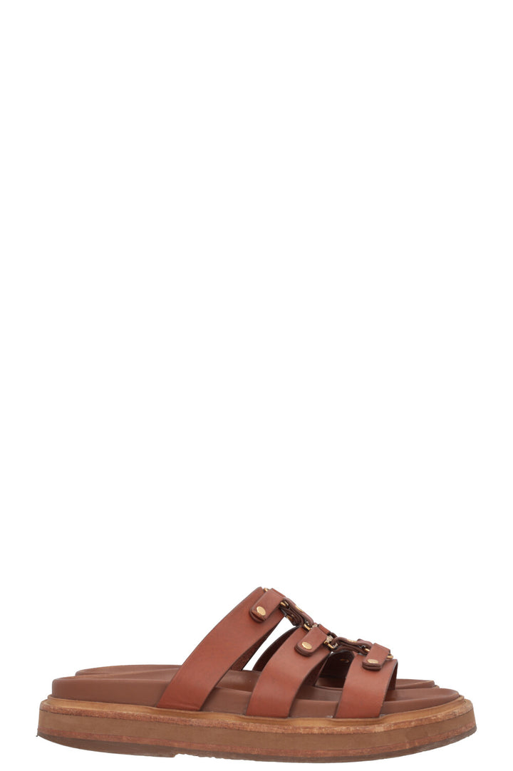 CELINE Tippi Mules Brown