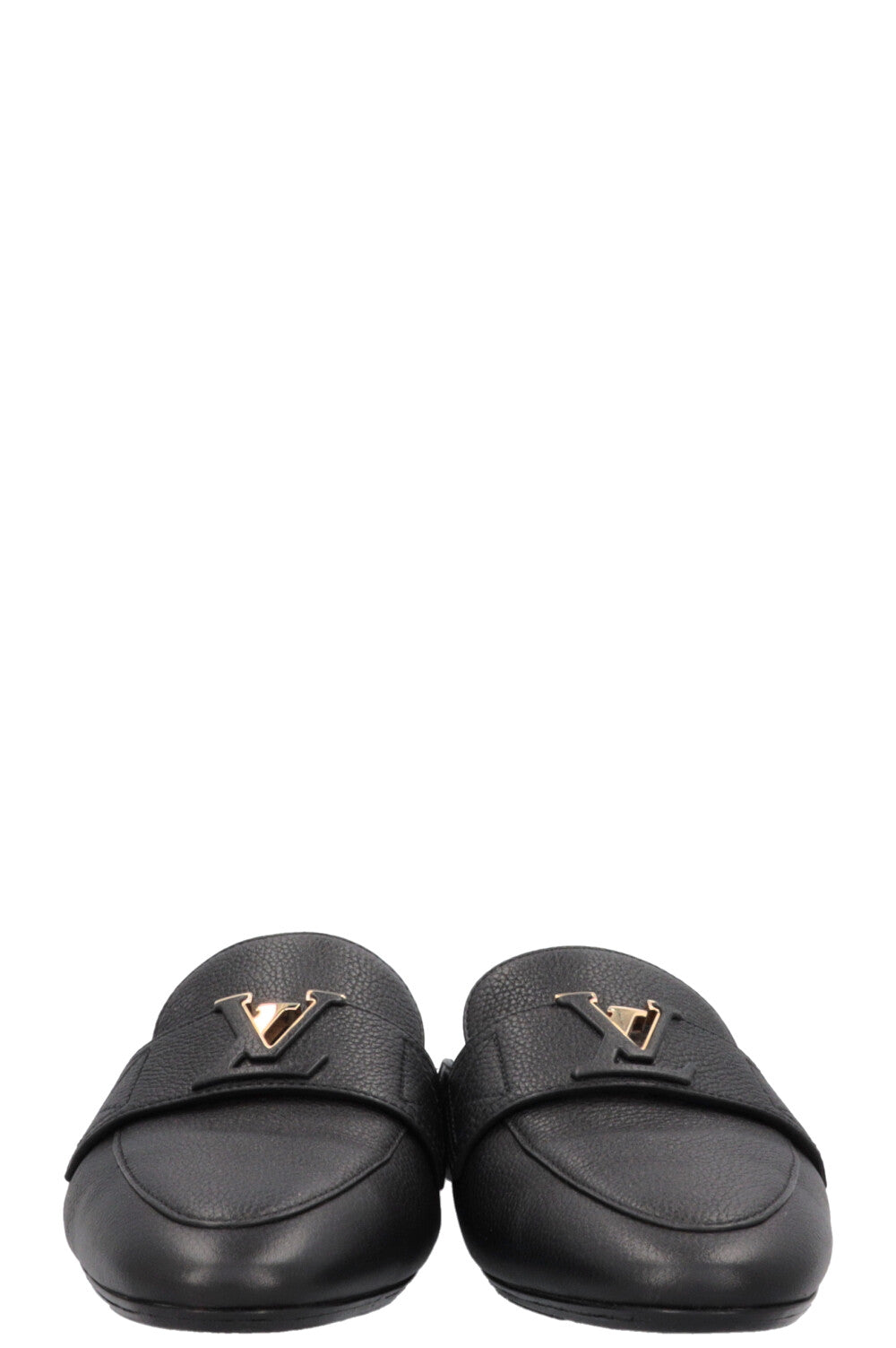 LOUIS VUITTON Mare Loafers Leather Black