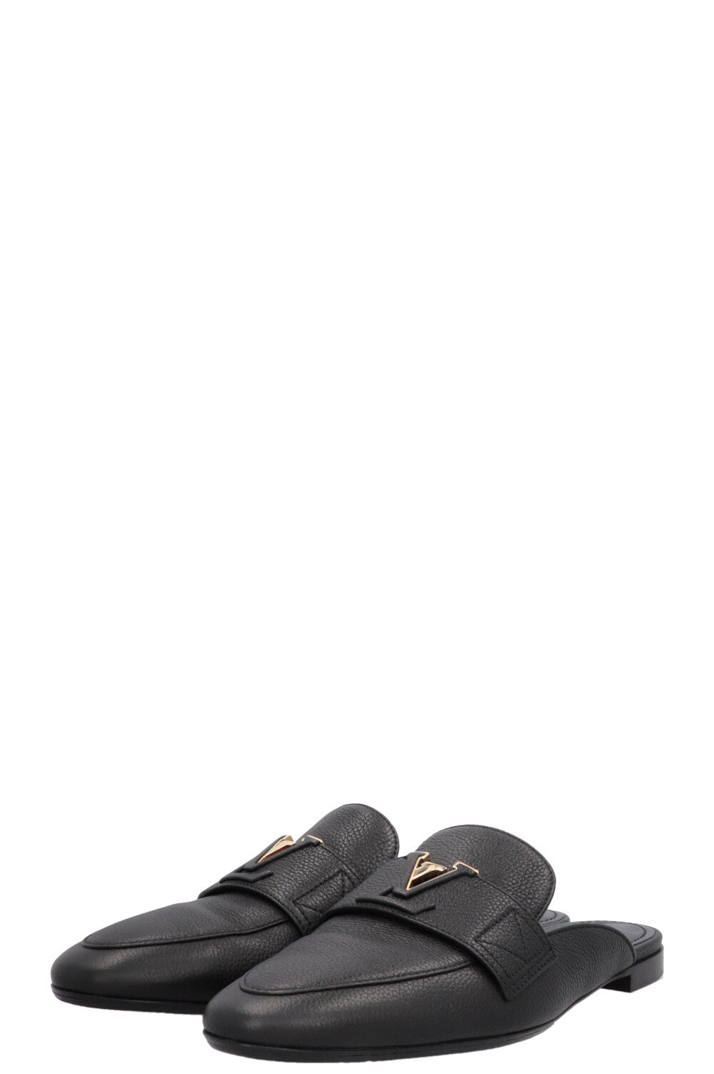 LOUIS VUITTON Mare Loafers Leather Black