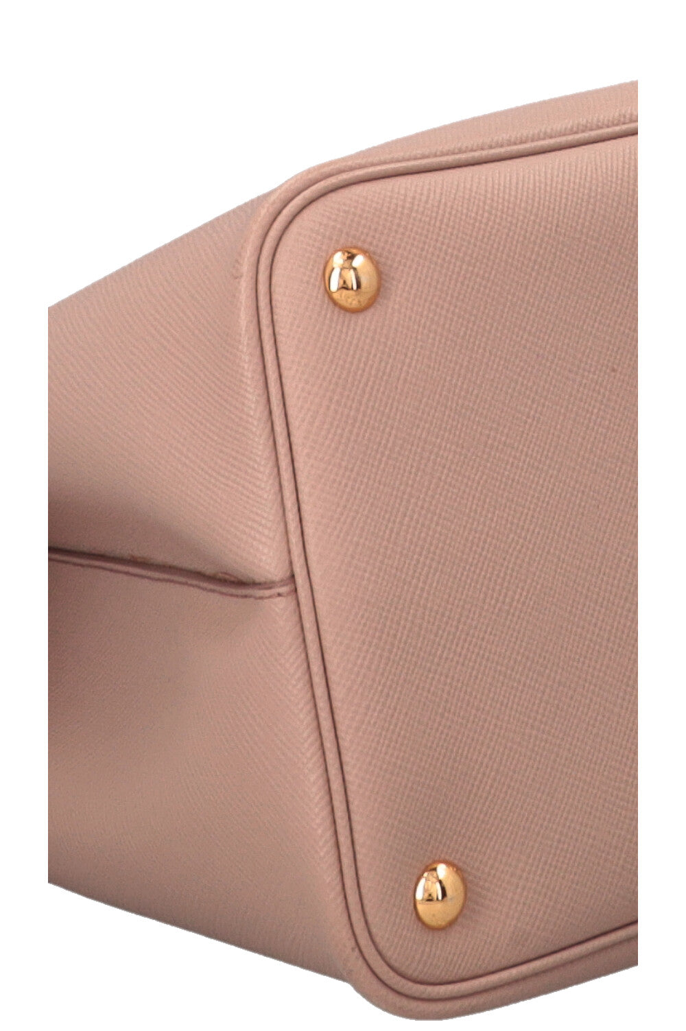 PRADA Large Double Tote Bag Nude Saffiano