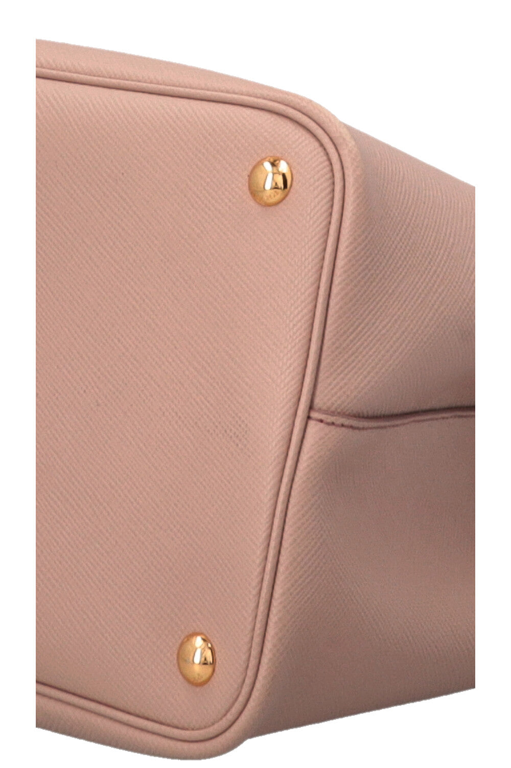 PRADA Large Double Tote Bag Nude Saffiano