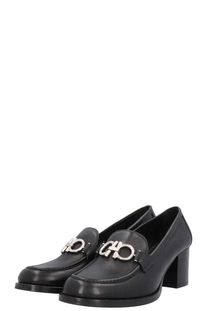 SALVATORE FERRAGAMO Gancini Heels Black