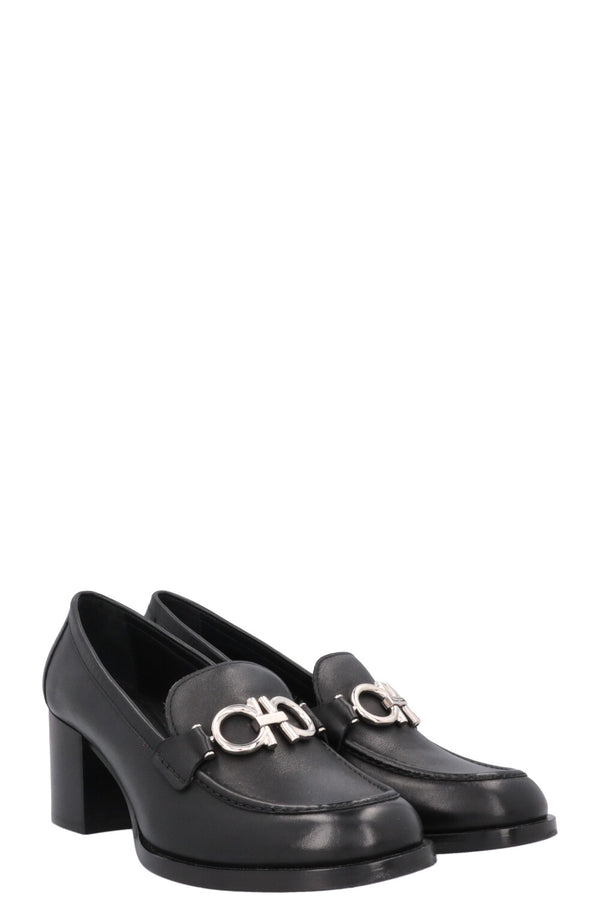 SALVATORE FERRAGAMO Gancini Heels Black