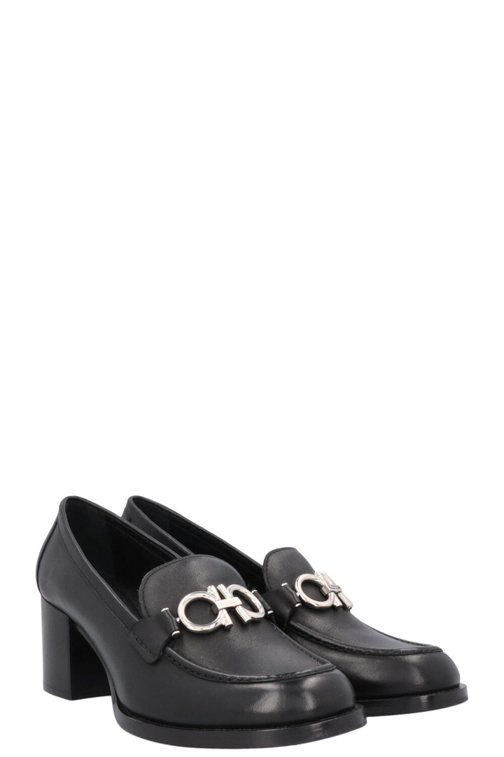 SALVATORE FERRAGAMO Gancini Heels Black
