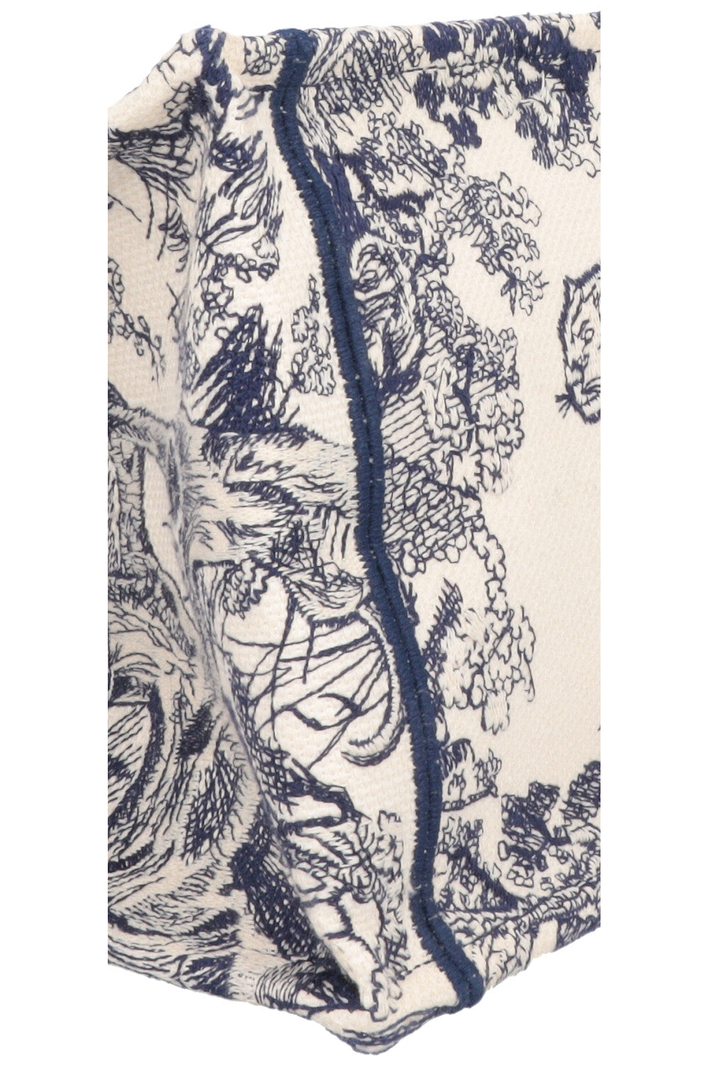 CHRISTIAN DIOR Medium Book Tote Toile De Jouy Blue