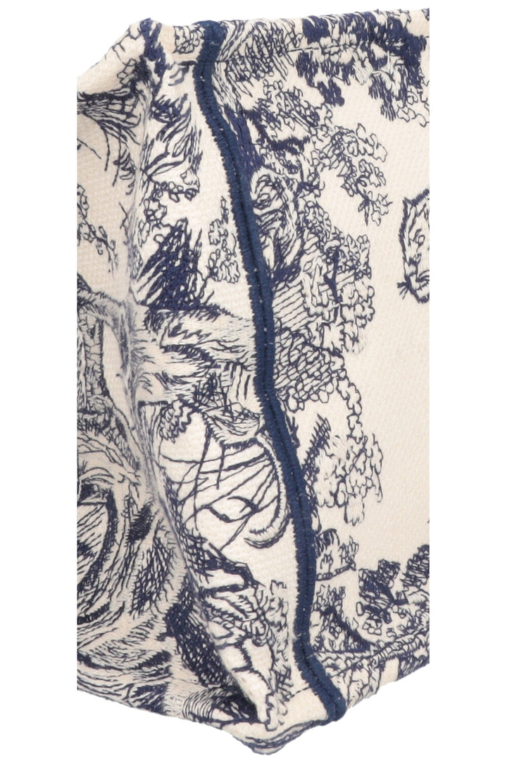 CHRISTIAN DIOR Medium Book Tote Toile De Jouy Blue