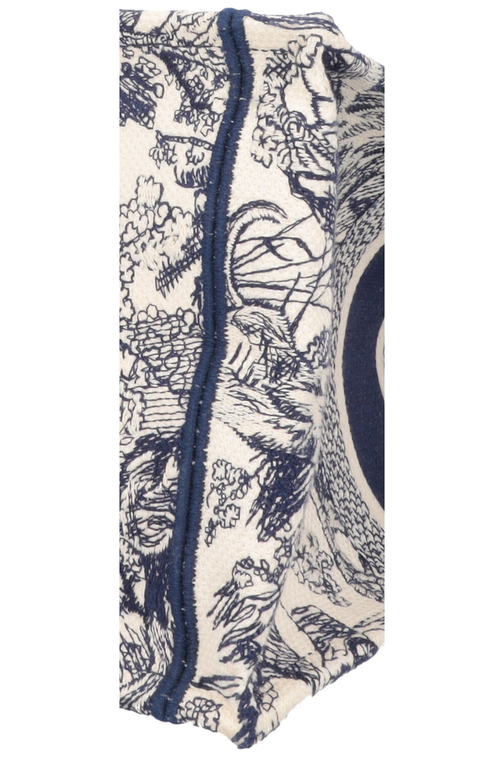 CHRISTIAN DIOR Medium Book Tote Toile De Jouy Blue