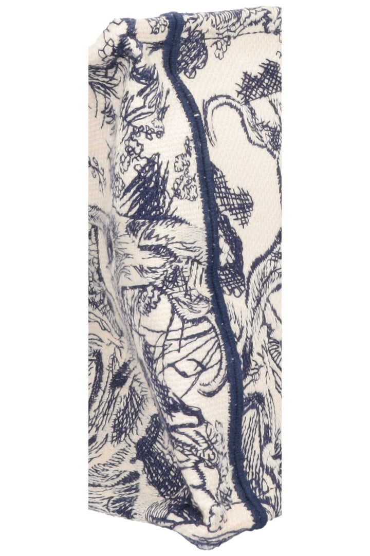 CHRISTIAN DIOR Medium Book Tote Toile De Jouy Blue