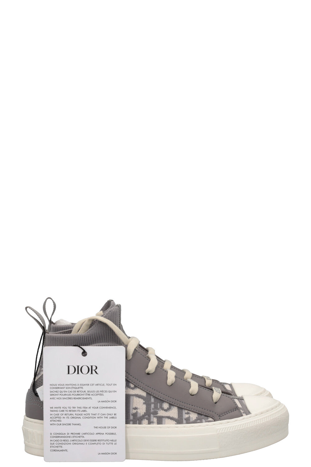 CHRISTIAN DIOR Walk'N'Dior Sneakers Oblique Grey