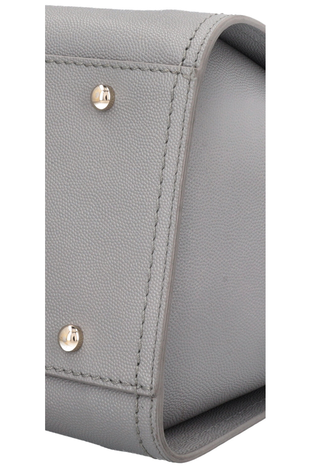 CHANEL Medium Deauville Bag Studded Leather Grey