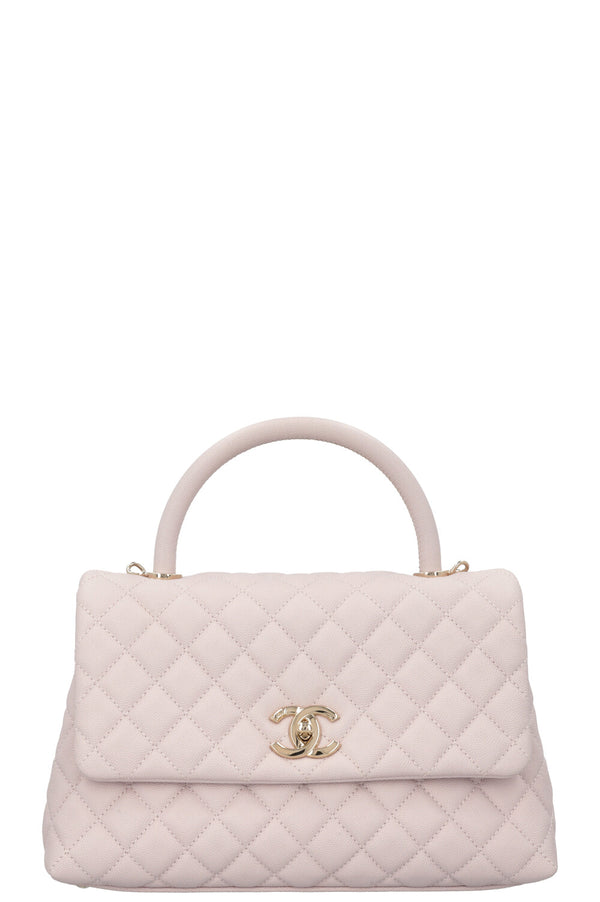 CHANEL Coco Handle Bag Caviar Lilac