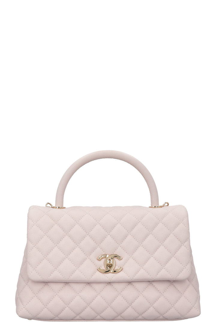 CHANEL Coco Handle Bag Caviar Lilac