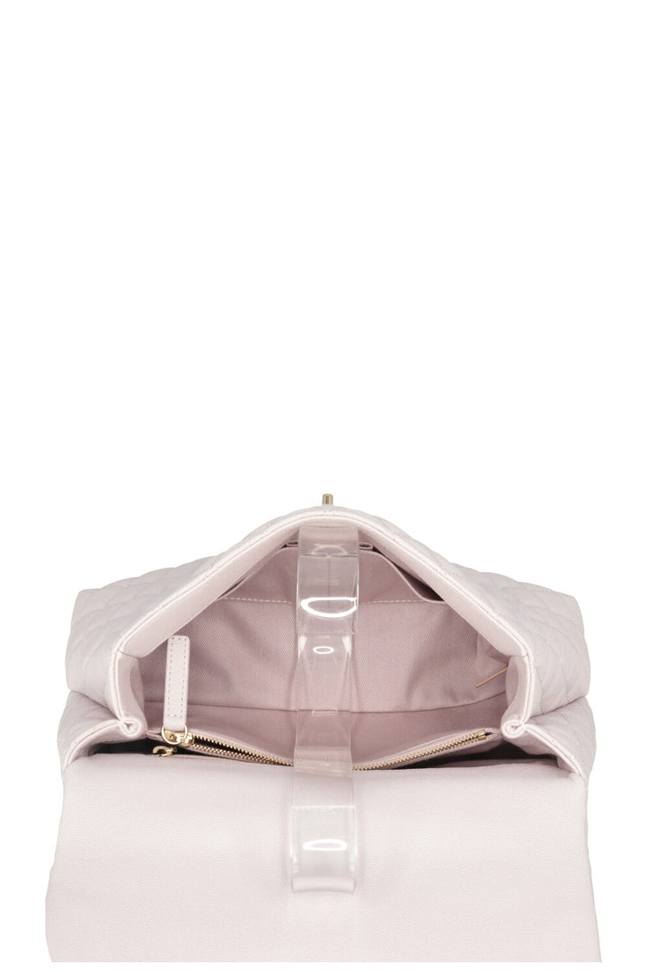 CHANEL Coco Handle Bag Caviar Lilac