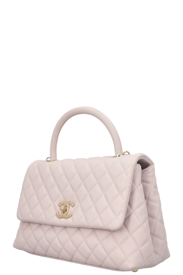 CHANEL Coco Handle Bag Caviar Lilac