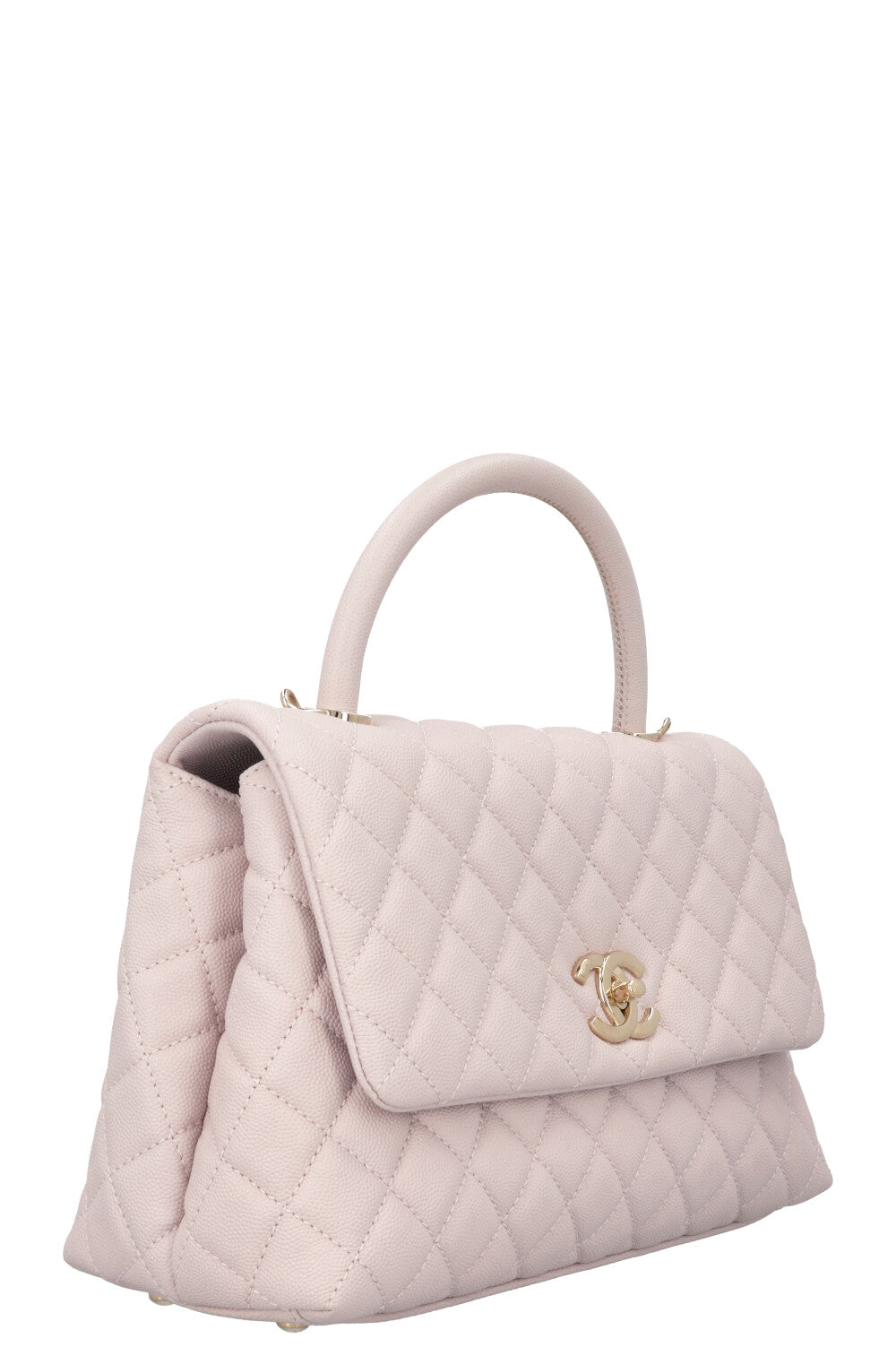 CHANEL Coco Handle Bag Caviar Lilac