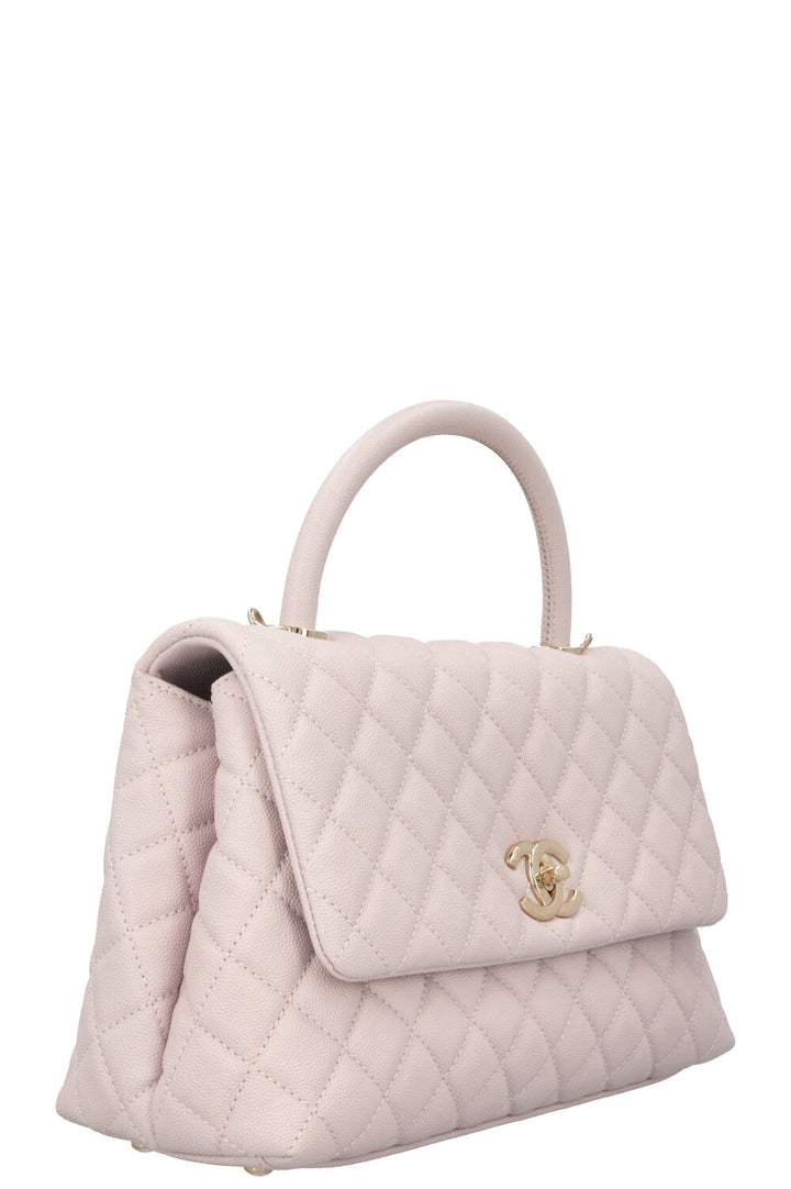 CHANEL Coco Handle Bag Caviar Lilac