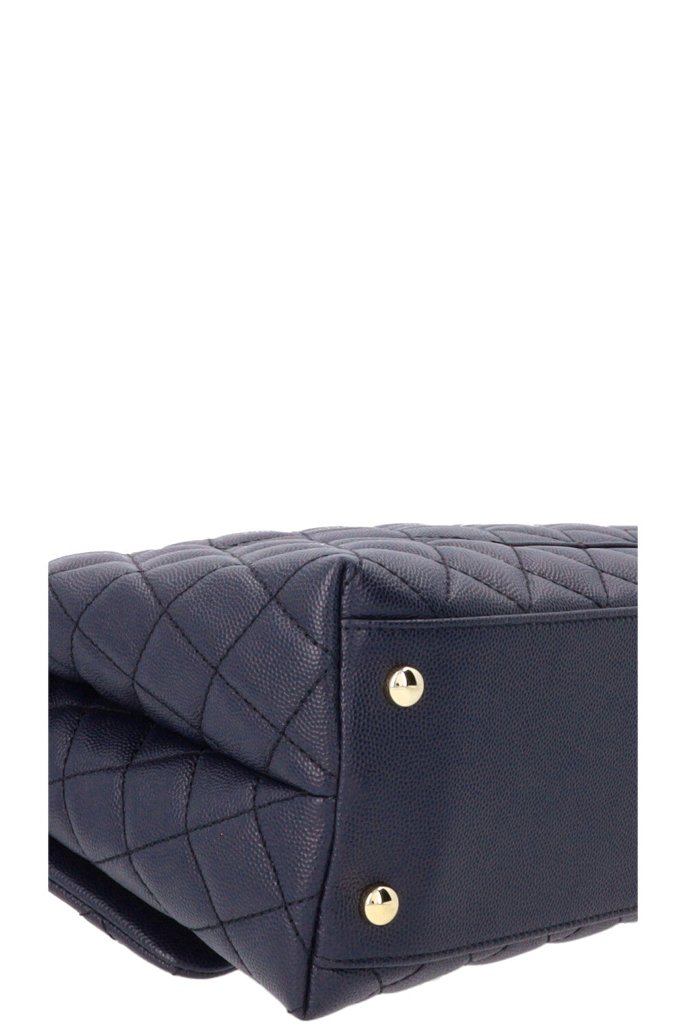 CHANEL Coco Handle Bag Caviar Blue