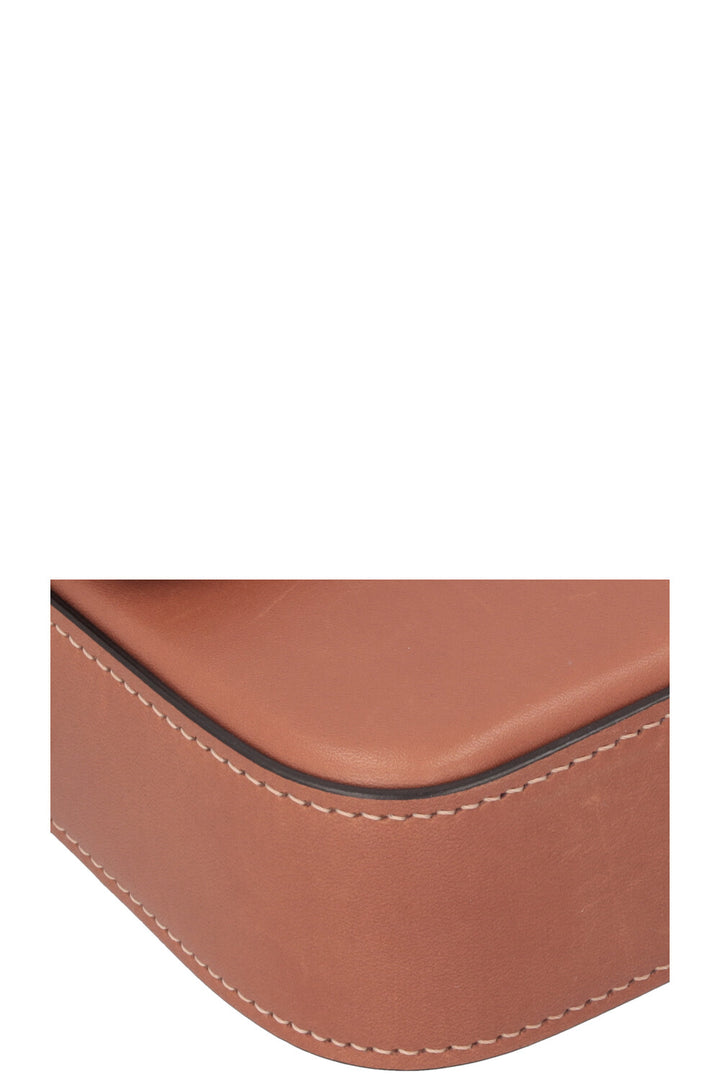 CELINE Claude Shoulder Bag Natural Leather Tan