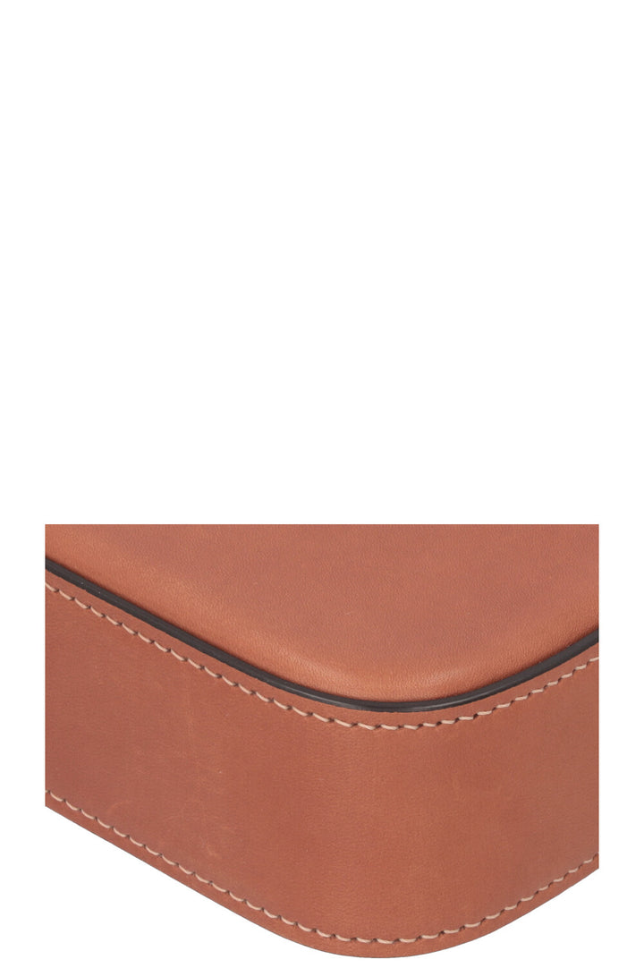 CELINE Claude Shoulder Bag Natural Leather Tan