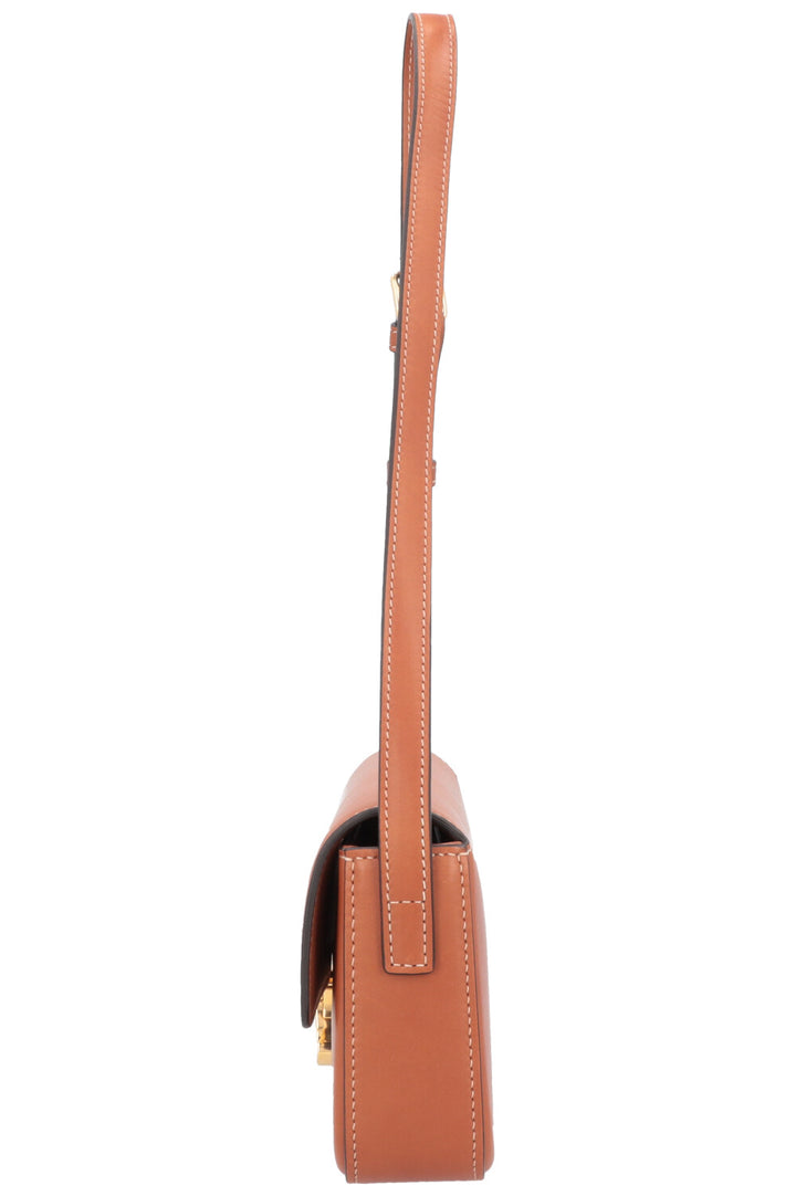 CELINE Claude Shoulder Bag Natural Leather Tan