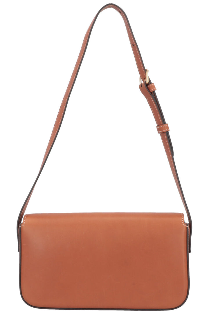 CELINE Claude Shoulder Bag Natural Leather Tan