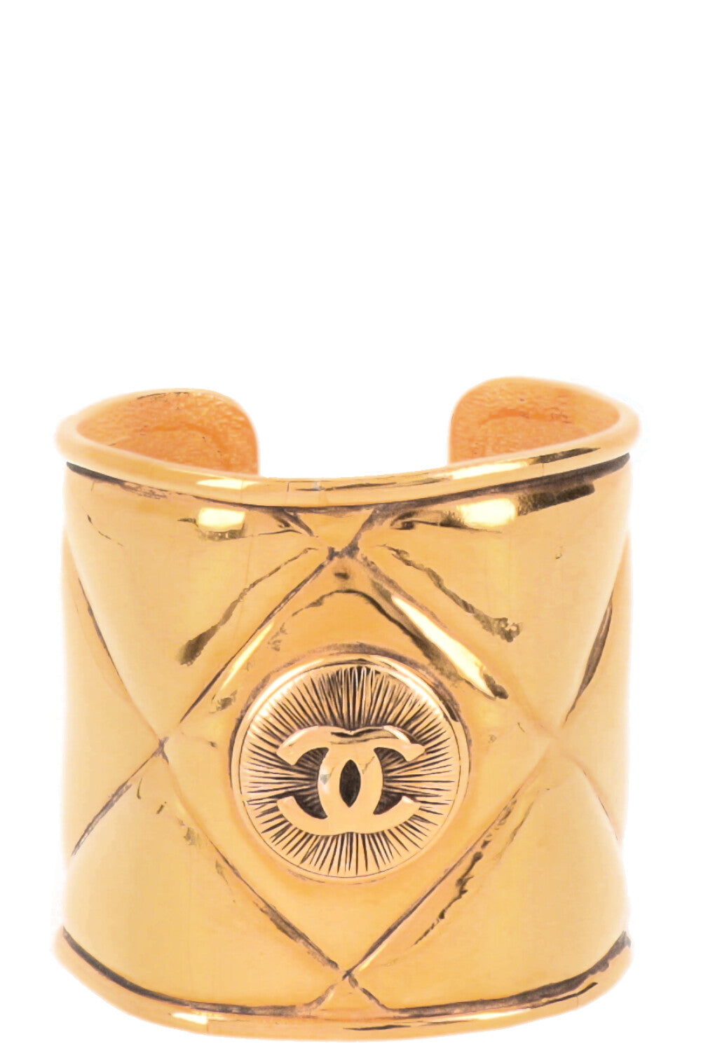 CHANEL CC Vintage Cuff Gold
