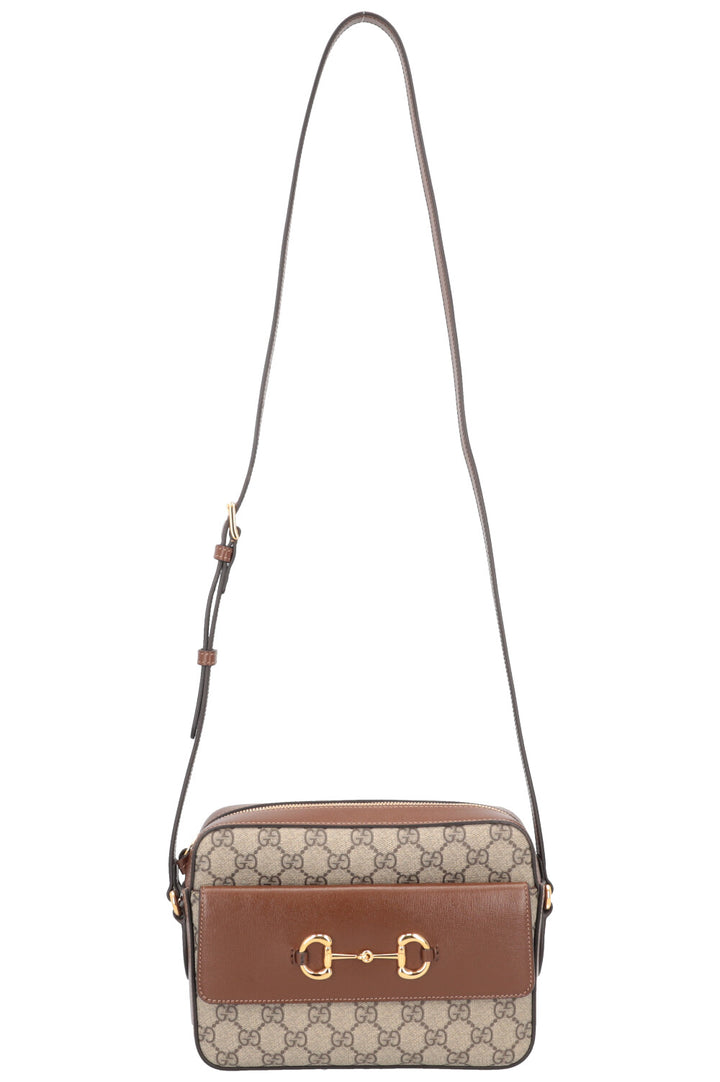 GUCCI Horsebit 1955 Small Shoulder Bag Supreme Canvas