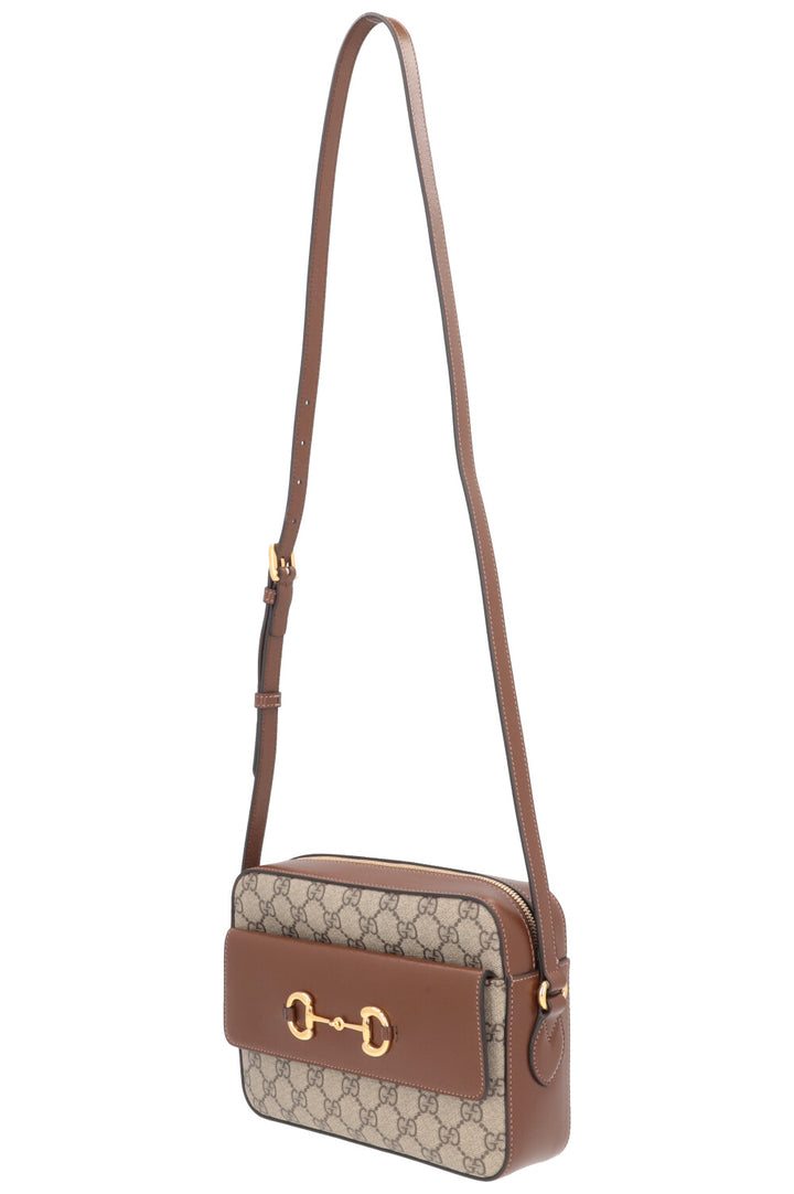GUCCI Horsebit 1955 Small Shoulder Bag Supreme Canvas