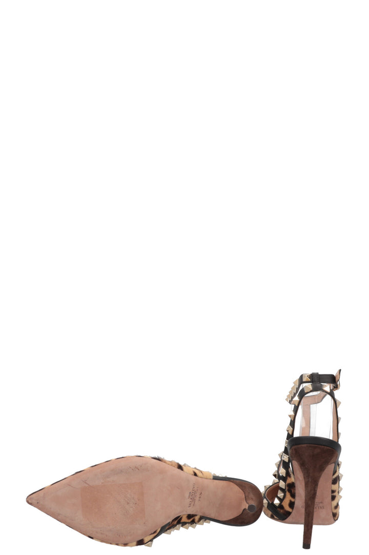 VALENTINO Rockstud Heels Cheetah