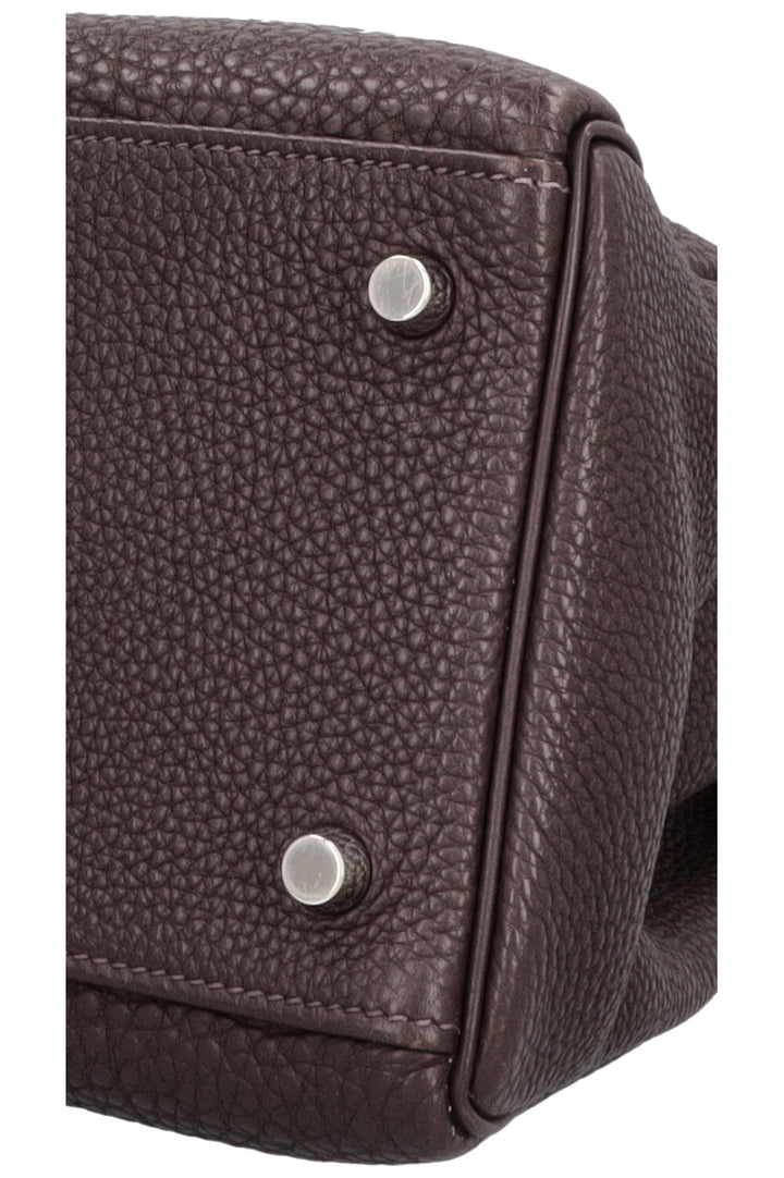 HERMÈS Kelly 32 Retourne Togo Chocolat
