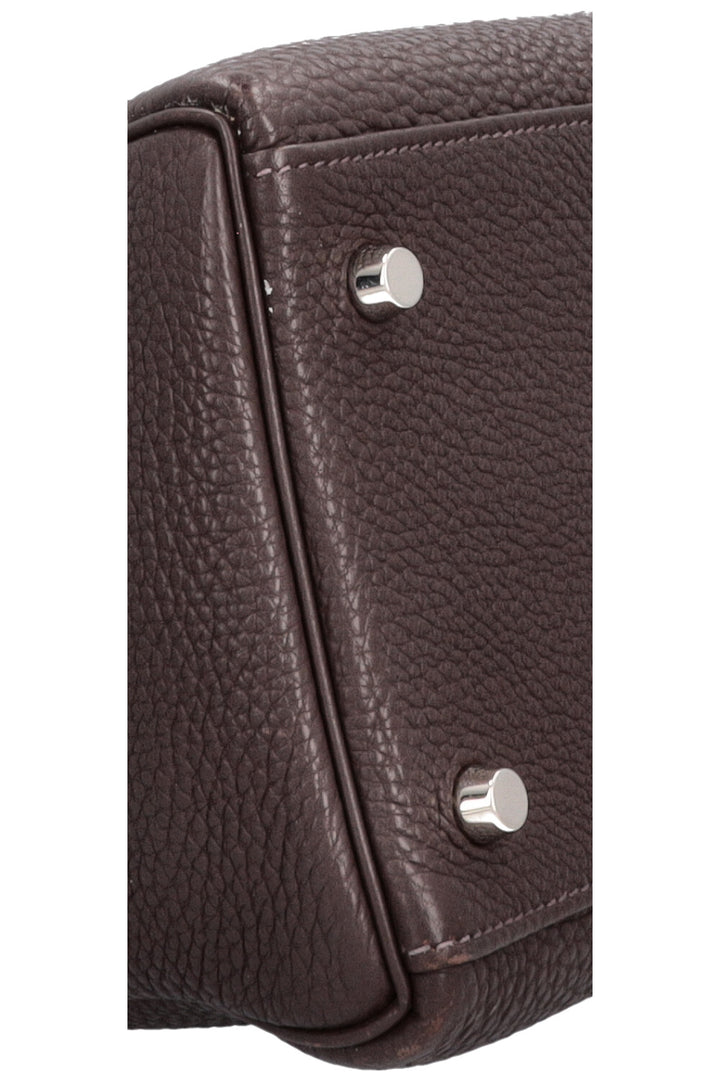 HERMÈS Kelly 32 Retourne Togo Chocolat