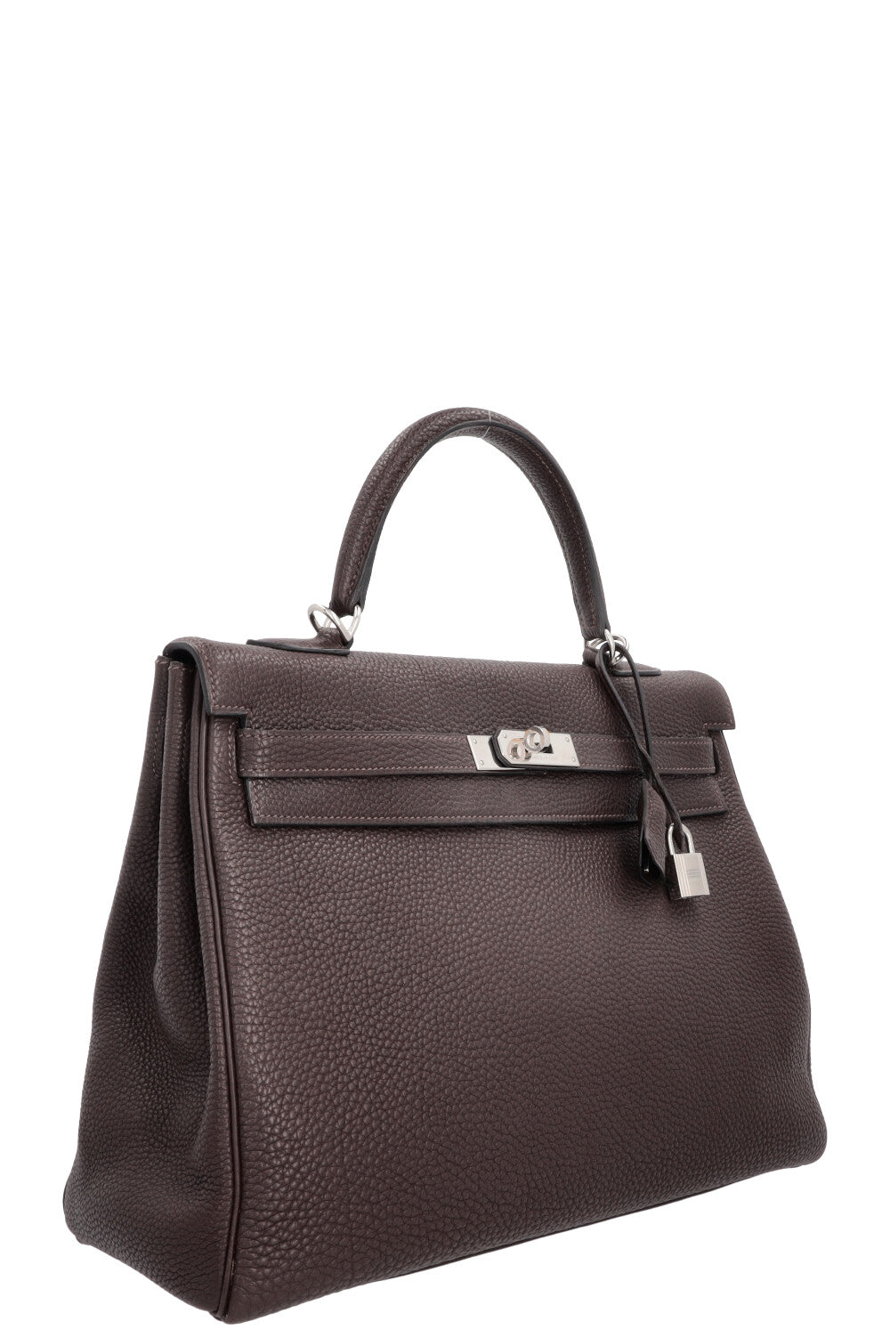 HERMÈS Kelly 32 Retourne Togo Chocolat