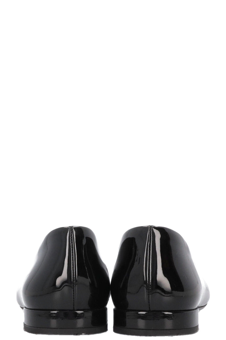 PRADA Ballet Flats Patent Black