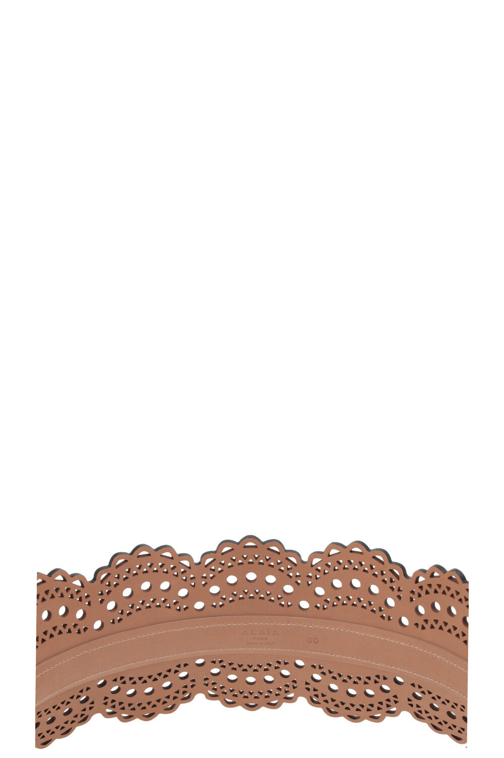 ALAÏA Laser Cut Belt Black