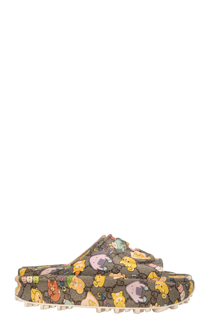 Gucci x Pikarar GG Animal Print Slide