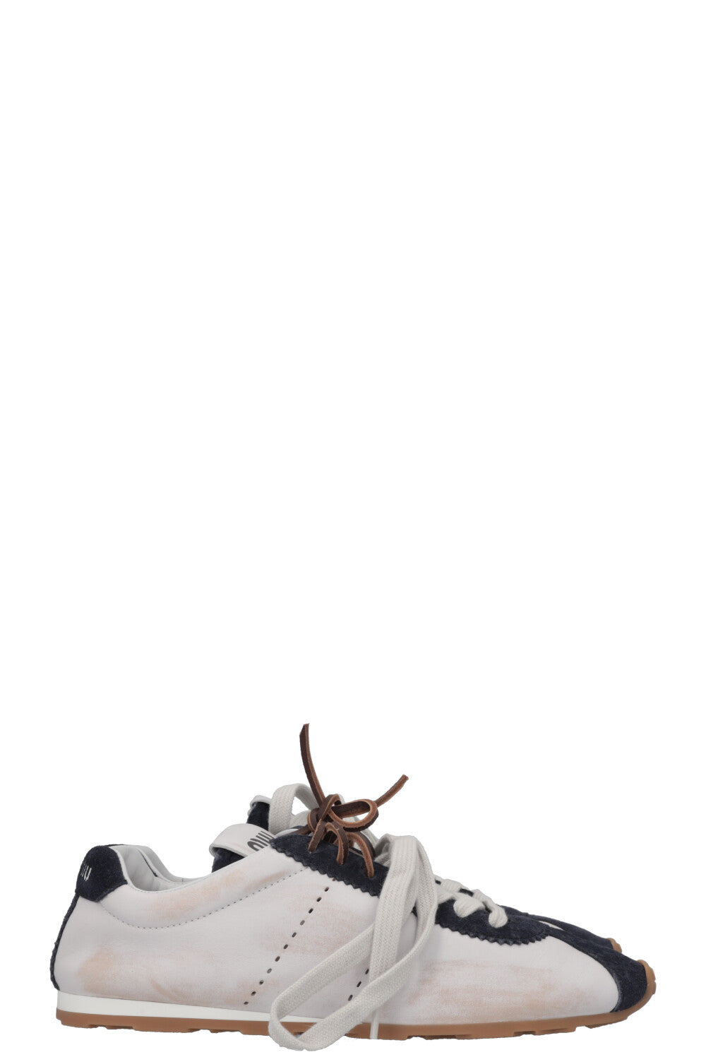 MIUMIU Plume Sneakers Leather Blue White