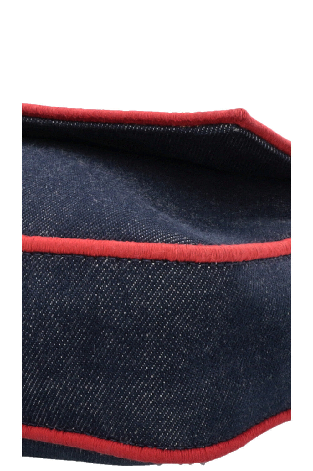Grand sac bandoulière baguette FENDI Rouge denim