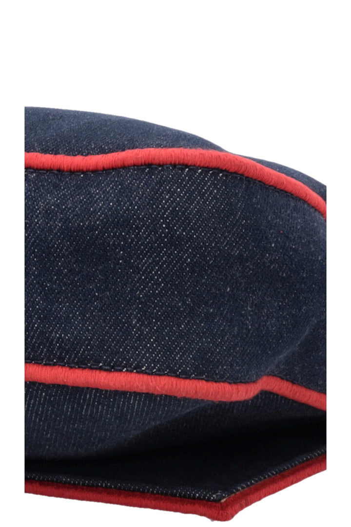 Grand sac bandoulière baguette FENDI Rouge denim