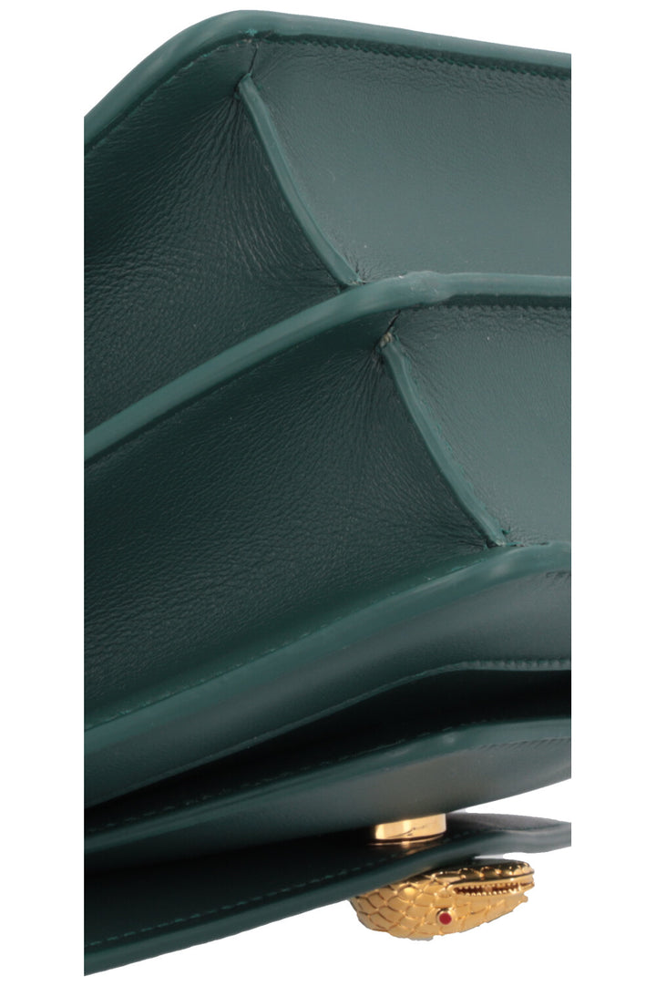 BVLGARI Serpenti Forever Maxi Chain Top Handle Bag Green
