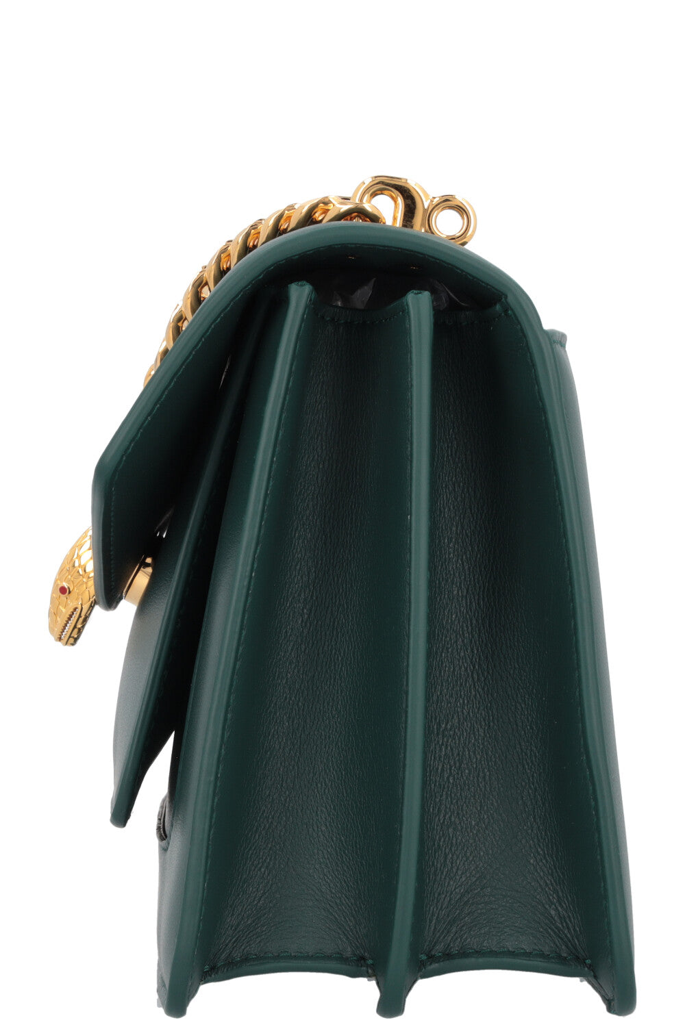 BVLGARI Serpenti Forever Maxi Chain Top Handle Bag Green