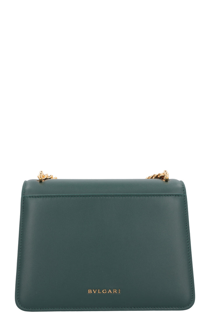 BVLGARI Serpenti Forever Maxi Chain Top Handle Bag Green